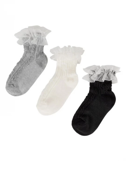 Obrázek produktu JENNY Krátké ponožky 7KB-004-SS25 (3-pack) Bílá