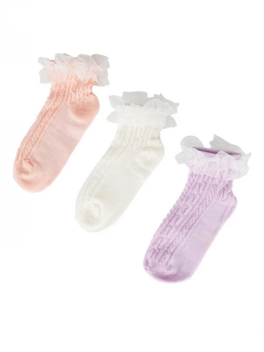Obrázek produktu JENNY Krátké ponožky 7KB-004-SS25 (3-pack) Růžová