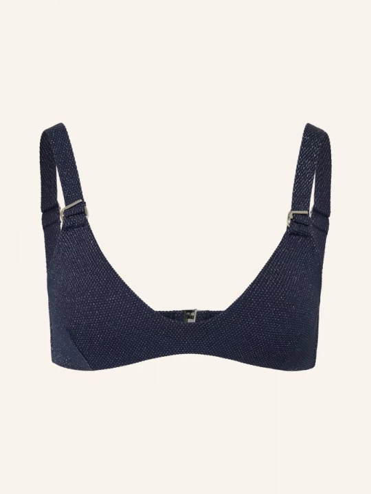Obrázek produktu Jets Australia Bralette-Bikiny Tirari Nights S Třpytivou Přízí tmavě modrá / stříbrná