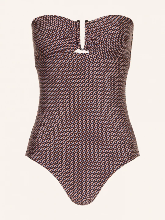 Obrázek produktu Jets Australia Plavky S Bandeau Desertgeo tmavě hnědá / světle hnědá / modrá