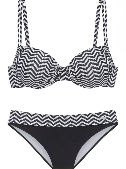 Obrázek produktu JETTE Bikiny  černá / bílá