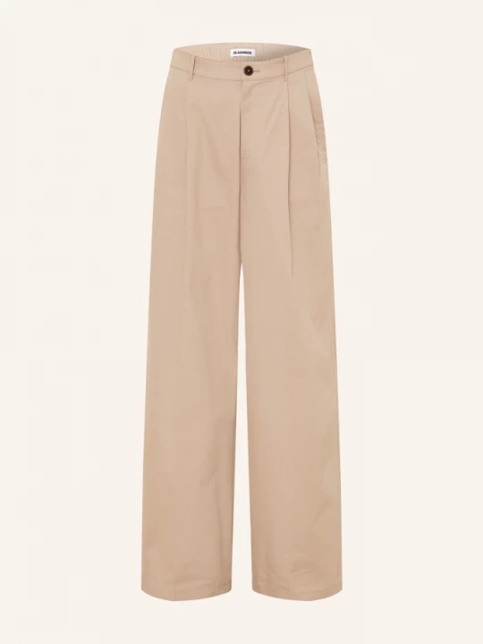 Obrázek produktu Jil Sander Chino Kalhoty V Oversize Střihu béžová