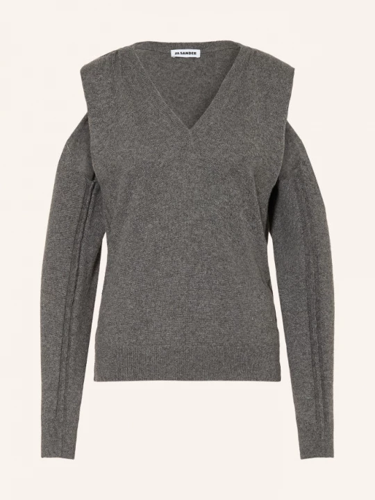 Obrázek produktu Jil Sander Kašmírový Svetr šedá