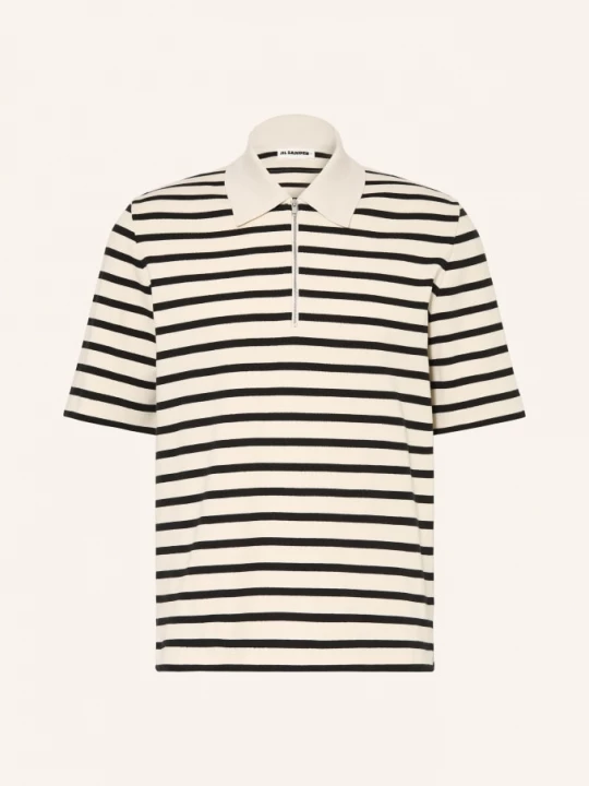 Obrázek produktu Jil Sander Pletené Polo Tričko béžová / tmavě modrá