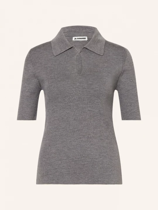 Obrázek produktu Jil Sander Pletené Polo Tričko šedá