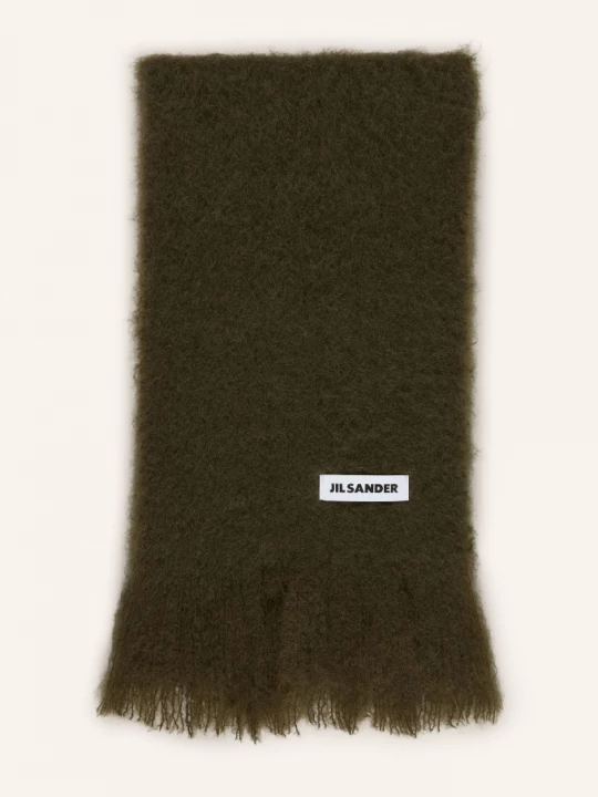 Obrázek produktu Jil Sander Šála S Mohérem tmavě zelená