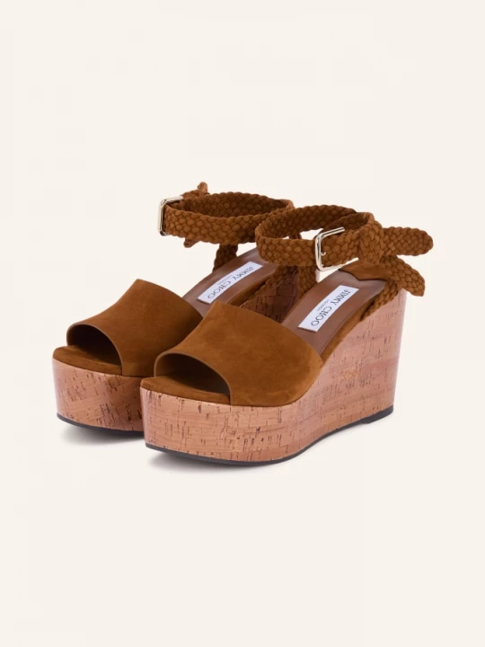 Obrázek produktu Jimmy Choo Plateové Klíny Jori 100 koňaková