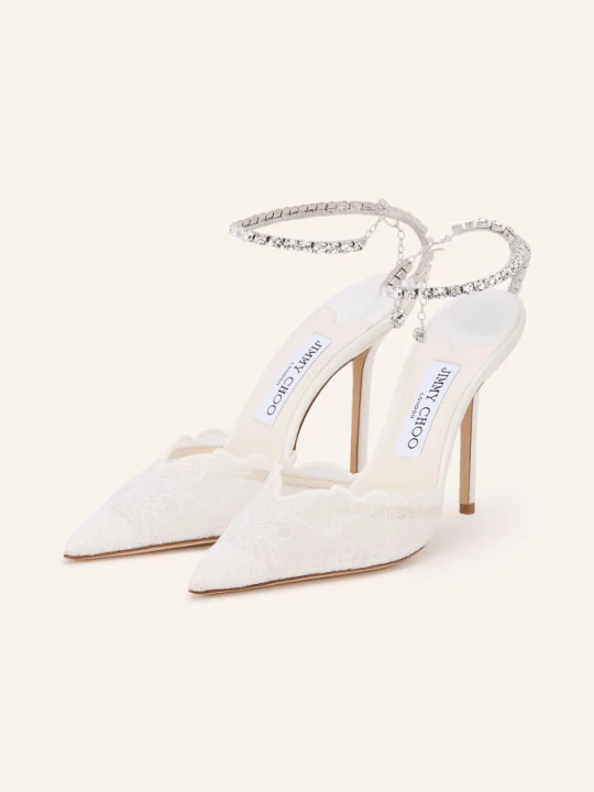 Obrázek produktu Jimmy Choo Slingpumps Saeda 100 S Ozdobnými Kamínky režná