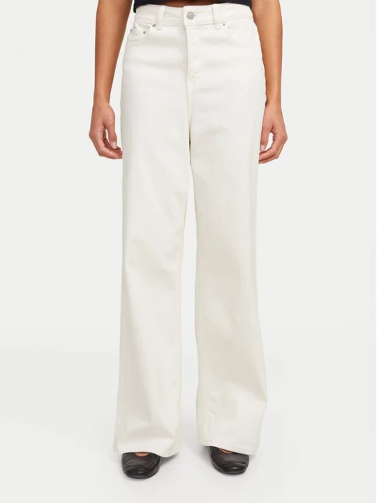 Obrázek produktu JJXX Jeansy Tokyo 12269078 Écru Wide Leg Krémová