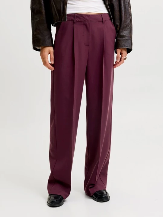 Obrázek produktu JJXX Kalhoty se sklady v pase 'JXELLIS' vínově červená