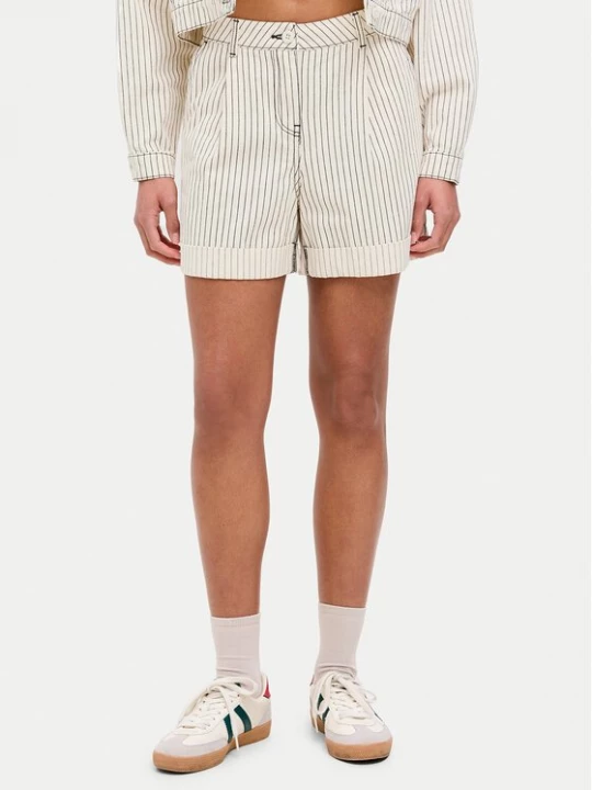 Obrázek produktu JJXX Šortky z materiálu Maddy 12253014 Écru Loose Fit Krémová