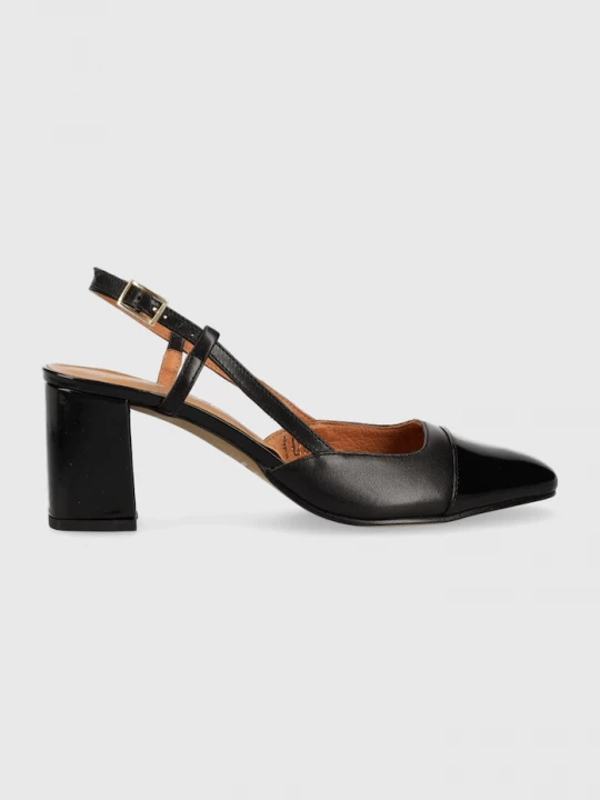 Obrázek produktu Jonak Kožené lodičky Jonak DHAPOP VERNIS/CUIR černá