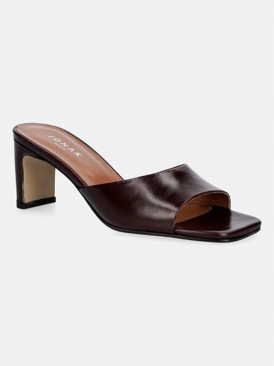 Obrázek produktu Jonak Kožené pantofle Jonak DERIVE CUIR Marron foncé