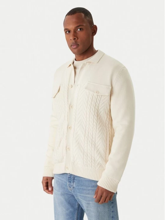 Obrázek produktu JOOP! Jeans Kardigan Walto 30047659 Écru Modern Fit