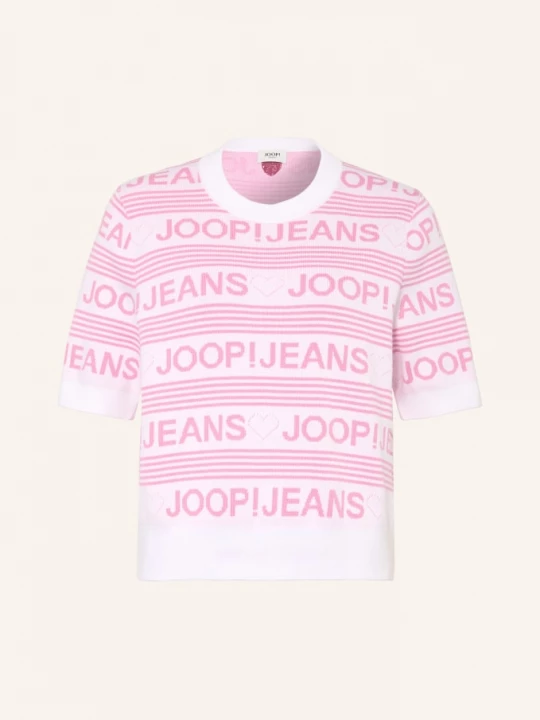Obrázek produktu Joop! Jeans Pletené Tričko Karie růžová / světle růžová / bílá