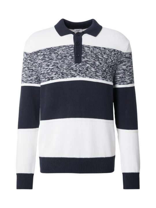 Obrázek produktu JOOP! Jeans Svetr 'Odin' marine modrá / bílá