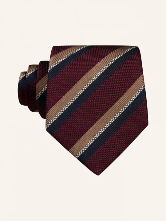 Obrázek produktu Joop! Kravata Tie tmavě červená / světle hnědá / tmavě modrá