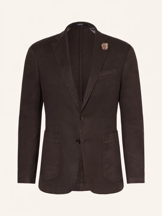 Obrázek produktu Joop! Sako Hoverest Slim Fit S Lněným Vzorem 204 dark brown 204