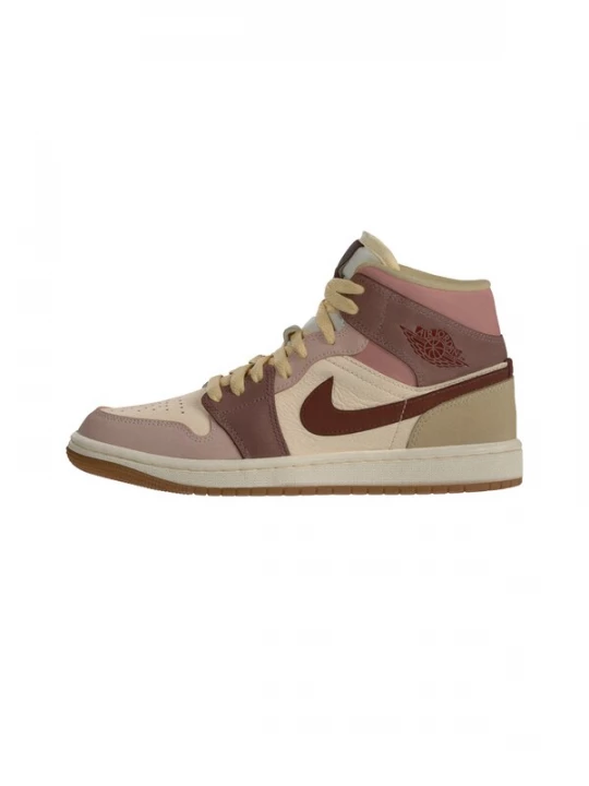 Obrázek produktu Jordan Kotníkové tenisky 'AIR JORDAN 1' tmavě hnědá / bledě fialová / pastelově oranžová / starorůžová