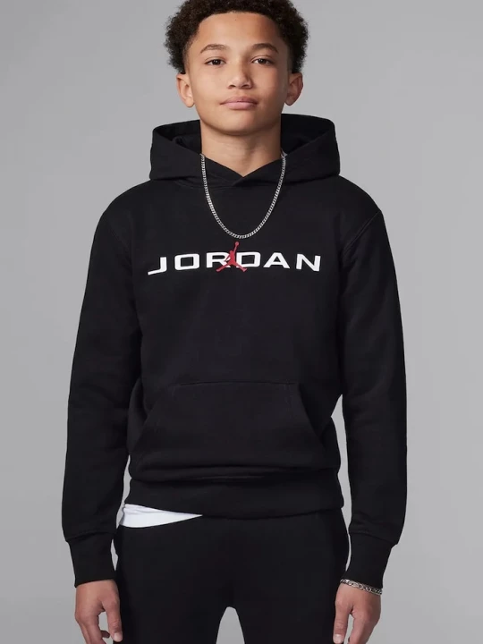 Obrázek produktu Jordan mikina s kapucí dětská s bavlnou černá