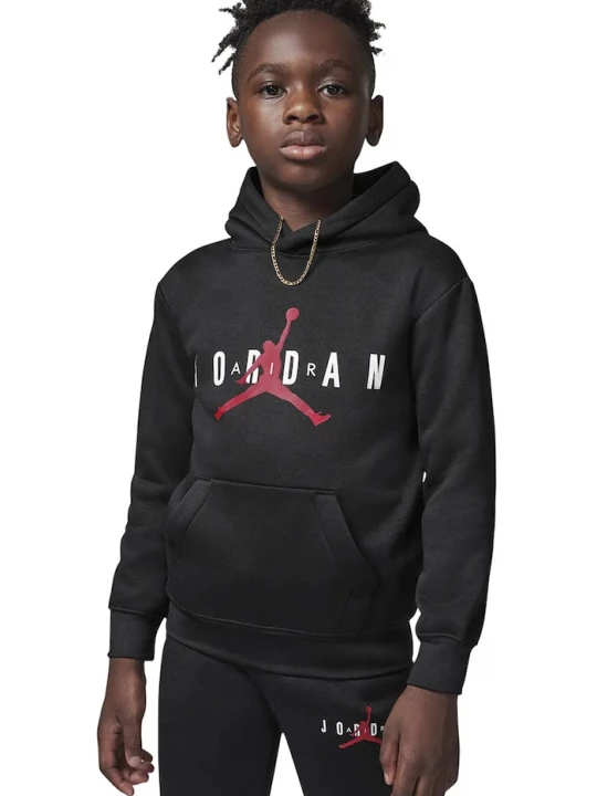 Obrázek produktu Jordan mikina s kapucí dětská s bavlnou černá