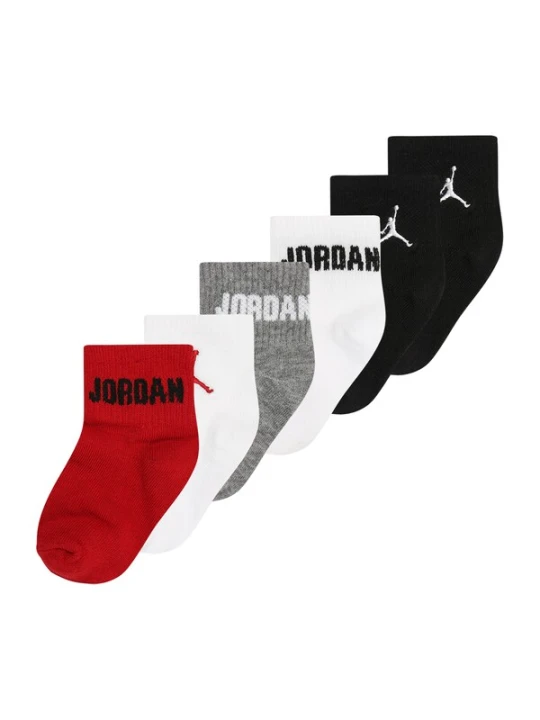 Obrázek produktu Jordan Ponožky 'EVERYDAY ESS' šedý melír / červená / černá / bílá