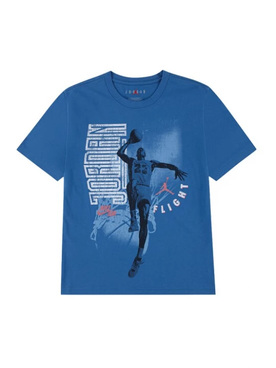 Obrázek produktu Jordan Tričko 'RETRO HANGTIME' modrá / světle červená / černá / bílá