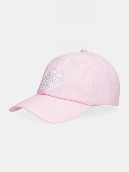 Obrázek produktu Juicy Couture Bavlněná baseballová čepice Juicy Couture I Want Candy růžová