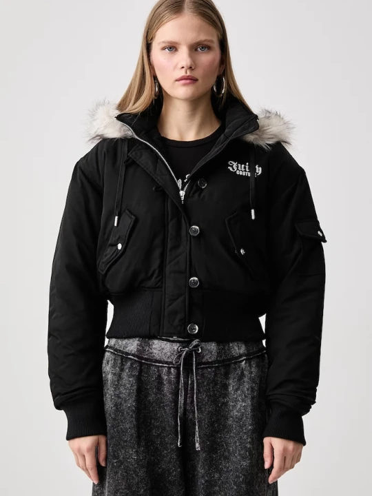 Obrázek produktu Juicy Couture bunda dámská CAMILLE REBELLE NYLON černá