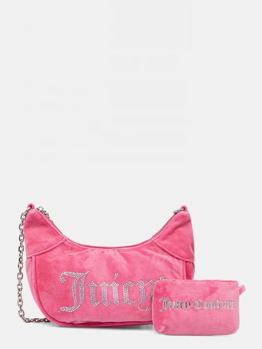 Obrázek produktu Juicy Couture hobo kabelka dámská velurová KIMBERLY růžová