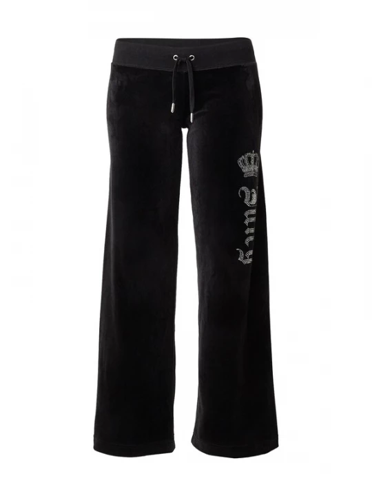 Obrázek produktu Juicy Couture Kalhoty 'Gothic Crown' černá / stříbrná