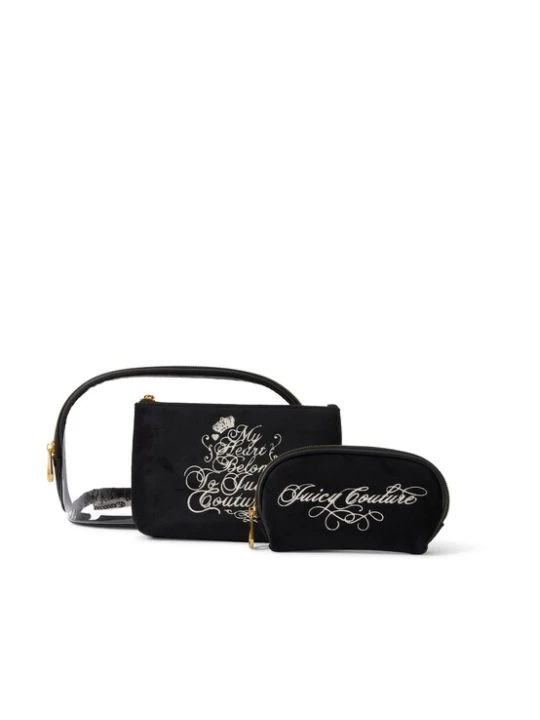 Obrázek produktu Juicy Couture Kosmetická taštička 'TAYLOR' černá / průhledná / bílá