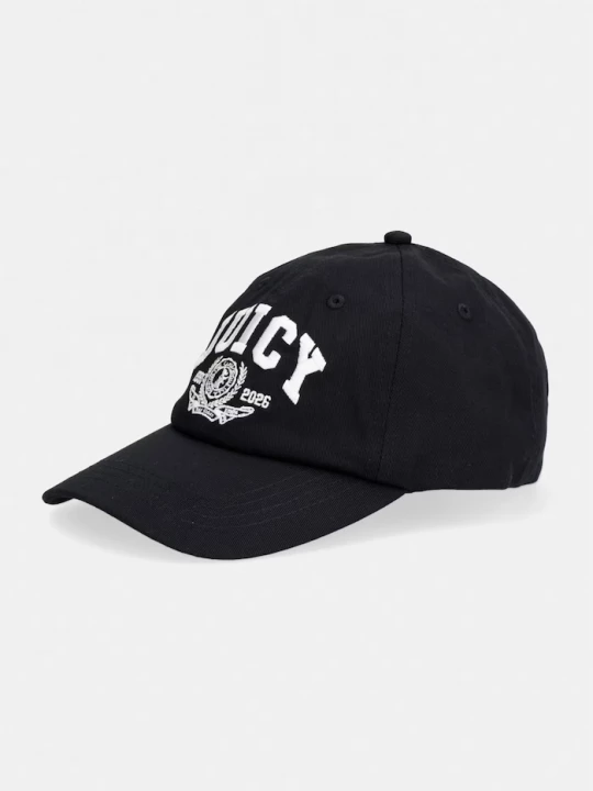 Obrázek produktu Juicy Couture kšiltovka dámská bavlněná CREST CAP černá
