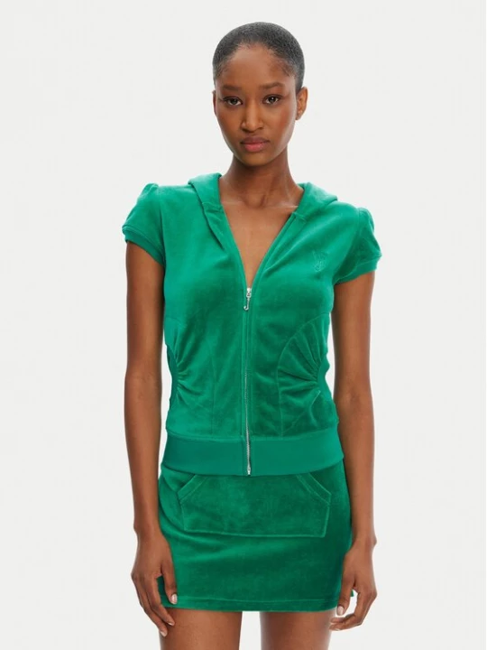 Obrázek produktu Juicy Couture Mikina Heritage JCGAS125021 Zelená Slim Fit