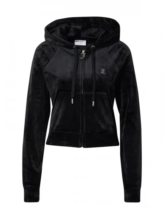 Obrázek produktu Juicy Couture Mikina 'Madison' černá / stříbrná