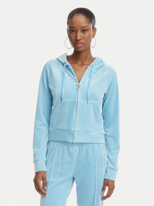 Obrázek produktu Juicy Couture Mikina Madison JCWAS126326 Světle modrá Slim Fit