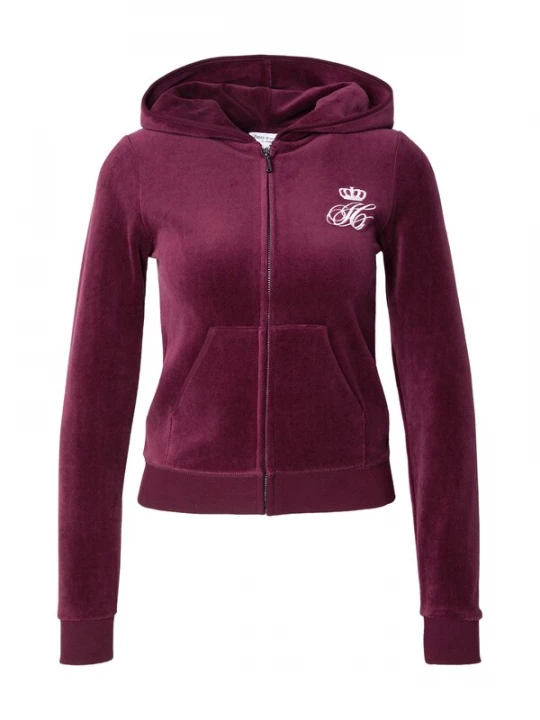 Obrázek produktu Juicy Couture Mikina 'Robyn' vínově červená / bílá