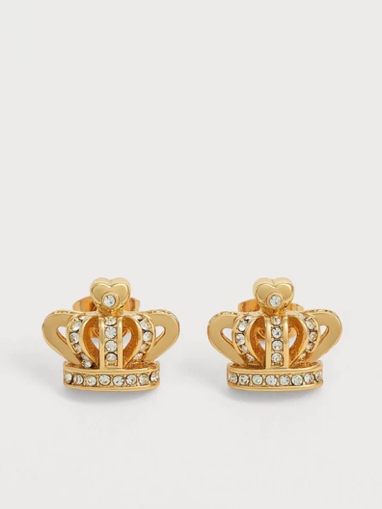 Obrázek produktu Juicy Couture Náušnice 'Crystal Crown' zlatá