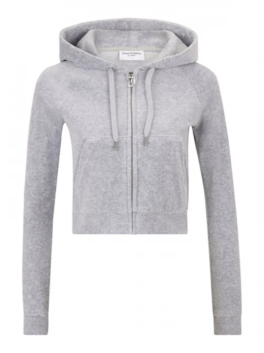 Obrázek produktu Juicy Couture Petite Mikina 'MADISON' šedý melír / stříbrná