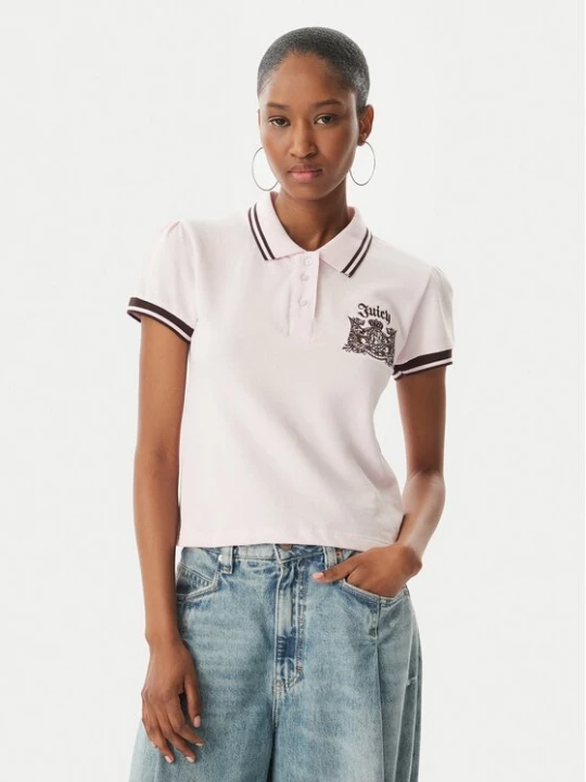 Obrázek produktu Juicy Couture Polokošile Juicy Puff JCGCT126015 Růžová Slim Fit