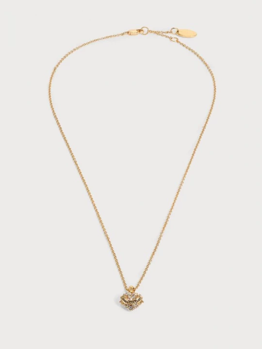 Obrázek produktu Juicy Couture Řetízek 'Crystal Heart Small Pendant' zlatá / průhledná