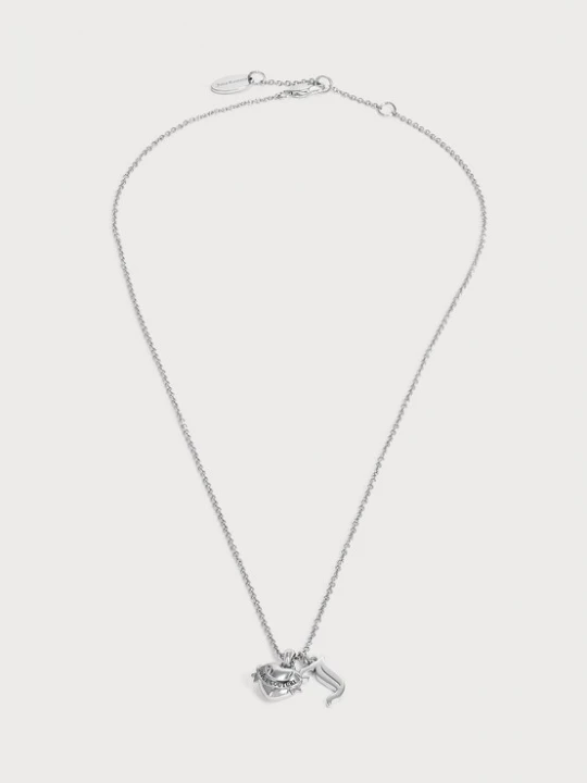 Obrázek produktu Juicy Couture Řetízek 'Heart & J Charm Pendant' stříbrná