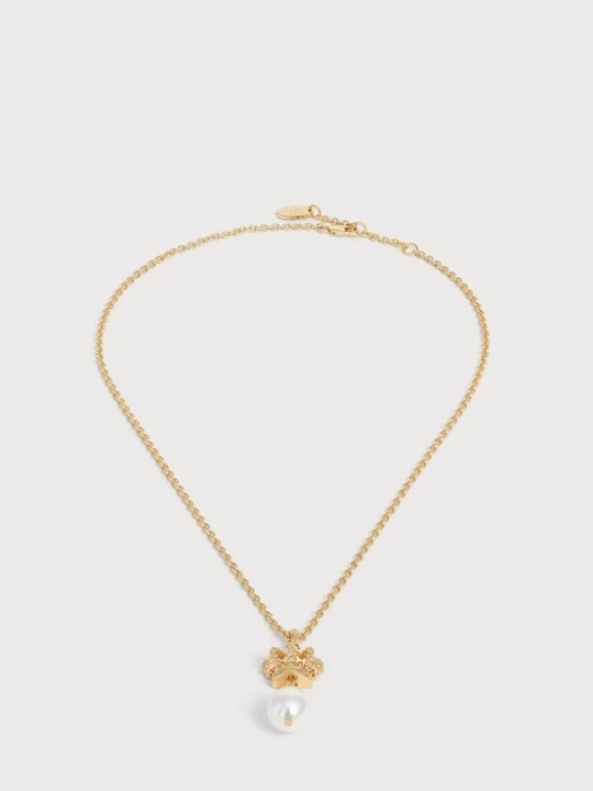 Obrázek produktu Juicy Couture Řetízek 'Heritage' zlatá / perlově bílá