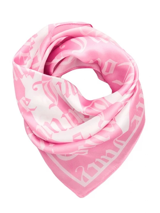 Obrázek produktu Juicy Couture Šála 'TULIP' světle růžová / bílá