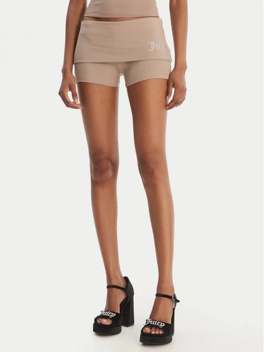 Obrázek produktu Juicy Couture Sportovní kraťasy Roll Down JCWHS126307 Béžová Slim Fit