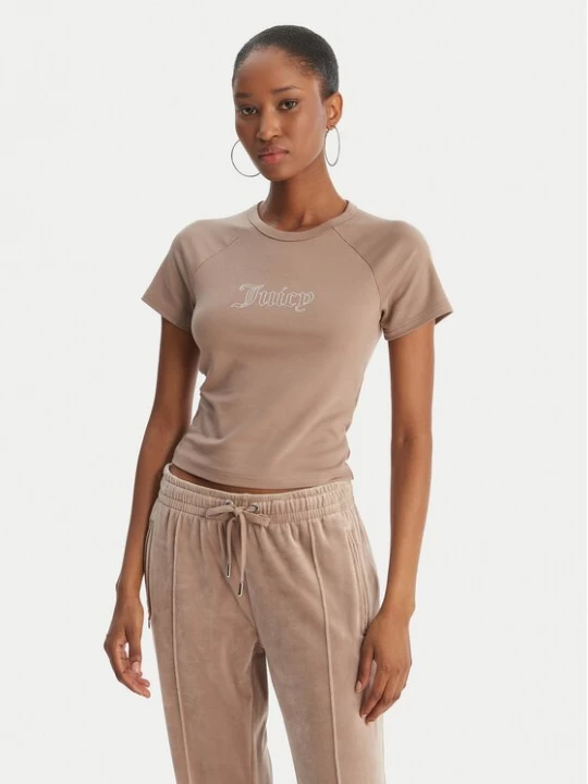 Obrázek produktu Juicy Couture T-Shirt Baby JCWCT126317 Béžová Slim Fit
