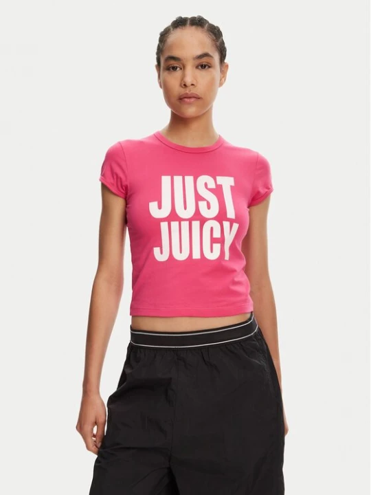 Obrázek produktu Juicy Couture T-Shirt Just Juicy JCGCT125040 Růžová Slim Fit