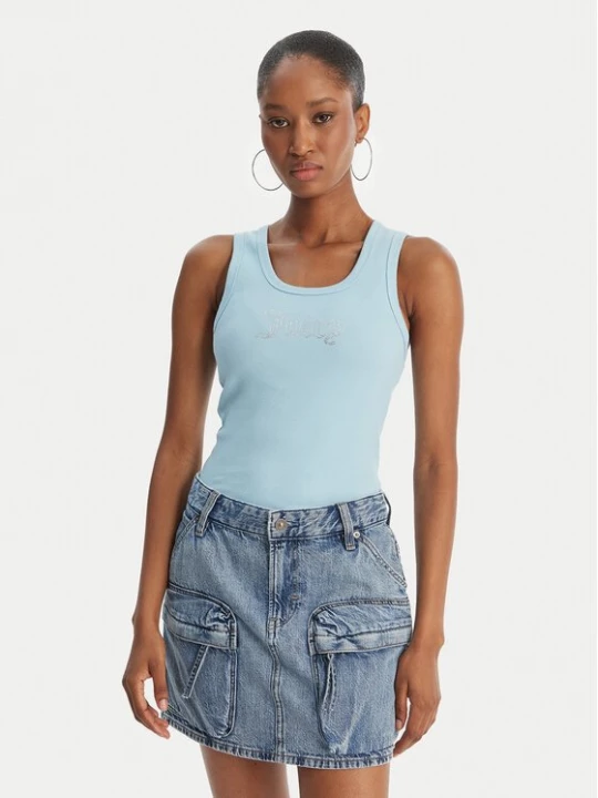 Obrázek produktu Juicy Couture Top Thin Strap JCWLV126308 Světle modrá Slim Fit
