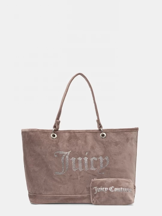 Obrázek produktu Juicy Couture tote taška dámská velurová Kimberly béžová