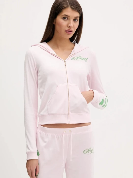Obrázek produktu Juicy Couture Velurová mikina Angel růžová